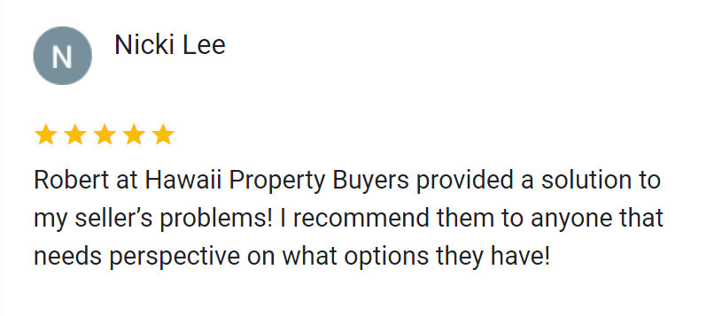 Hawaii Property Buyers Client Reviews