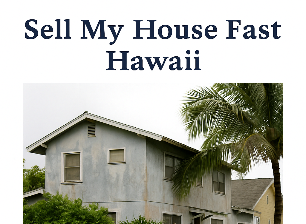 Sell my house fast Hawaii - water damaged house